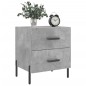 vidaXL Nachttische 2 Stk. Betongrau 40x35x47,5 cm Holzwerkstoff vidaXL Nachttische 2 Stk. Betongrau 40x35x47,5 cm Holzwerkstoff