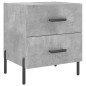 vidaXL Nachttische 2 Stk. Betongrau 40x35x47,5 cm Holzwerkstoff vidaXL Nachttische 2 Stk. Betongrau 40x35x47,5 cm Holzwerkstoff