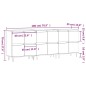 vidaXL Sideboards 3 Stk. Weiß Holzwerkstoff vidaXL Sideboards 3 Stk. Weiß Holzwerkstoff