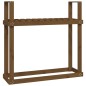 vidaXL Kaminholzregal Honigbraun 110x35x108,5 cm Massivholz Kiefer vidaXL Kaminholzregal Honigbraun 110x35x108,5 cm Massivholz Kiefer