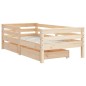 vidaXL Kinderbett mit Schubladen 70x140 cm Massivholz Kiefer vidaXL Kinderbett mit Schubladen 70x140 cm Massivholz Kiefer