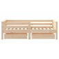 vidaXL Kinderbett mit Schubladen 70x140 cm Massivholz Kiefer vidaXL Kinderbett mit Schubladen 70x140 cm Massivholz Kiefer