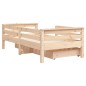 vidaXL Kinderbett mit Schubladen 70x140 cm Massivholz Kiefer vidaXL Kinderbett mit Schubladen 70x140 cm Massivholz Kiefer