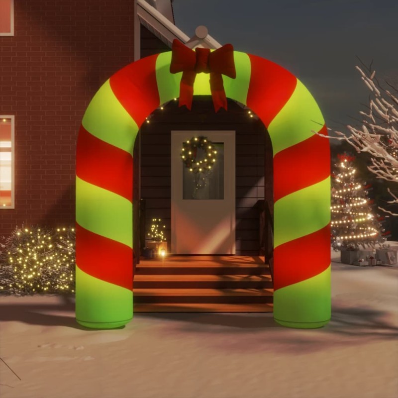 vidaXL Aufblasbarer Weihnachtsbogen mit LEDs 270 cm vidaXL Aufblasbarer Weihnachtsbogen mit LEDs 270 cm