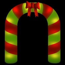 vidaXL Aufblasbarer Weihnachtsbogen mit LEDs 270 cm