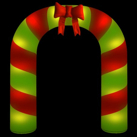 vidaXL Aufblasbarer Weihnachtsbogen mit LEDs 270 cm