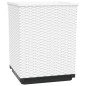 vidaXL Pflanzkübel 2 Stk. Weiß 30x30x37 cm Polypropylen vidaXL Pflanzkübel 2 Stk. Weiß 30x30x37 cm Polypropylen