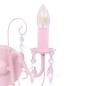 vidaXL Wandleuchte mit Perlen Rosa 2 × E14-Fassungen vidaXL Wandleuchte mit Perlen Rosa 2 × E14-Fassungen