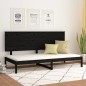 vidaXL Tagesbett Schwarz 90x200 cm Massivholz Kiefer vidaXL Tagesbett Schwarz 90x200 cm Massivholz Kiefer