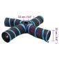 vidaXL Katzentunnel 4-Wege Schwarz und Blau 25 cm Polyester vidaXL Katzentunnel 4-Wege Schwarz und Blau 25 cm Polyester