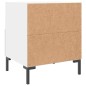 vidaXL Nachttisch Weiß 40x35x47,5 cm Holzwerkstoff vidaXL Nachttisch Weiß 40x35x47,5 cm Holzwerkstoff