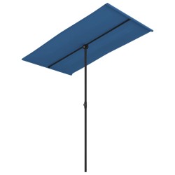 vidaXL Sonnenschirm mit Aluminium-Mast 180 x 110 cm Azurblau 