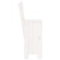 vidaXL Barhocker 2 Stk. Weiß 40x48,5x115,5 cm Massivholz Kiefer vidaXL Barhocker 2 Stk. Weiß 40x48,5x115,5 cm Massivholz Kiefer