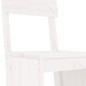 vidaXL Barhocker 2 Stk. Weiß 40x48,5x115,5 cm Massivholz Kiefer vidaXL Barhocker 2 Stk. Weiß 40x48,5x115,5 cm Massivholz Kiefer