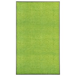 vidaXL Fußmatte Waschbar Grün 90x150 cm 