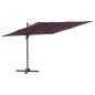 vidaXL LED-Ampelschirm Bordeauxrot 400x300 cm vidaXL LED-Ampelschirm Bordeauxrot 400x300 cm