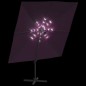 vidaXL LED-Ampelschirm Bordeauxrot 400x300 cm vidaXL LED-Ampelschirm Bordeauxrot 400x300 cm