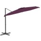 vidaXL LED-Ampelschirm Bordeauxrot 400x300 cm vidaXL LED-Ampelschirm Bordeauxrot 400x300 cm