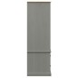 vidaXL Kleiderschrank VIGO Grau 90x55x176 cm Massivholz Kiefer vidaXL Kleiderschrank VIGO Grau 90x55x176 cm Massivholz Kiefer