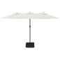 vidaXL Doppelsonnenschirm Sandweiß 449x245 cm vidaXL Doppelsonnenschirm Sandweiß 449x245 cm