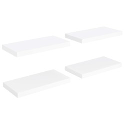 vidaXL Schwebende Wandregale 4 Stk. Weiß 50x23x3,8cm MDF
