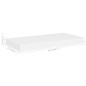 vidaXL Schwebende Wandregale 4 Stk. Weiß 50x23x3,8cm MDF vidaXL Schwebende Wandregale 4 Stk. Weiß 50x23x3,8cm MDF