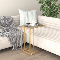 vidaXL Computer-Beistelltisch Schwarz 50x35x65 cm Hartglas
