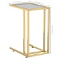vidaXL Computer-Beistelltisch Schwarz 50x35x65 cm Hartglas vidaXL Computer-Beistelltisch Schwarz 50x35x65 cm Hartglas