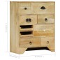 vidaXL Kommode 60 x 30 x 75 cm Mango-Massivholz vidaXL Kommode 60 x 30 x 75 cm Mango-Massivholz