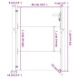 vidaXL Gartentor 105x155 cm Cortenstahl vidaXL Gartentor 105x155 cm Cortenstahl