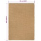 vidaXL Teppich Rechteckig Natur 80x160 cm Jute vidaXL Teppich Rechteckig Natur 80x160 cm Jute