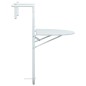 vidaXL Balkonhängetisch Weiß 60 x 64 x 83,5 cm Kunststoff Rattanoptik vidaXL Balkonhängetisch Weiß 60 x 64 x 83,5 cm Kunststoff Rattanoptik