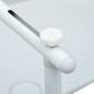 vidaXL Balkonhängetisch Weiß 60 x 64 x 83,5 cm Kunststoff Rattanoptik vidaXL Balkonhängetisch Weiß 60 x 64 x 83,5 cm Kunststoff Rattanoptik