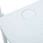 vidaXL Balkonhängetisch Weiß 60 x 64 x 83,5 cm Kunststoff Rattanoptik vidaXL Balkonhängetisch Weiß 60 x 64 x 83,5 cm Kunststoff Rattanoptik