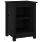 vidaXL Nachttische 2 Stk. Schwarz 40x35x55 cm Massivholz Kiefer vidaXL Nachttische 2 Stk. Schwarz 40x35x55 cm Massivholz Kiefer