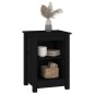 vidaXL Nachttische 2 Stk. Schwarz 40x35x55 cm Massivholz Kiefer vidaXL Nachttische 2 Stk. Schwarz 40x35x55 cm Massivholz Kiefer