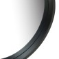 vidaXL Wandspiegel mit Gürtel 40 cm Schwarz vidaXL Wandspiegel mit Gürtel 40 cm Schwarz