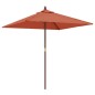 vidaXL Sonnenschirm mit Holzmast Terrakotta 198x198x231 cm vidaXL Sonnenschirm mit Holzmast Terrakotta 198x198x231 cm