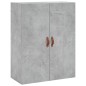 Highboard Betongrau 69,5x34x180 cm Holzwerkstoff Highboard Betongrau 69,5x34x180 cm Holzwerkstoff