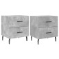 vidaXL Nachttische 2 Stk. Betongrau 40x35x47,5 cm Holzwerkstoff vidaXL Nachttische 2 Stk. Betongrau 40x35x47,5 cm Holzwerkstoff