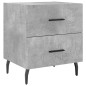 vidaXL Nachttische 2 Stk. Betongrau 40x35x47,5 cm Holzwerkstoff vidaXL Nachttische 2 Stk. Betongrau 40x35x47,5 cm Holzwerkstoff