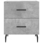 vidaXL Nachttische 2 Stk. Betongrau 40x35x47,5 cm Holzwerkstoff vidaXL Nachttische 2 Stk. Betongrau 40x35x47,5 cm Holzwerkstoff