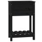 vidaXL Pflanzkübel mit Ablage Schwarz 54x34,5x81 cm Massivholz Kiefer vidaXL Pflanzkübel mit Ablage Schwarz 54x34,5x81 cm Massivholz Kiefer