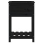 vidaXL Pflanzkübel mit Ablage Schwarz 54x34,5x81 cm Massivholz Kiefer vidaXL Pflanzkübel mit Ablage Schwarz 54x34,5x81 cm Massivholz Kiefer