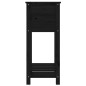 vidaXL Pflanzkübel mit Ablage Schwarz 54x34,5x81 cm Massivholz Kiefer vidaXL Pflanzkübel mit Ablage Schwarz 54x34,5x81 cm Massivholz Kiefer