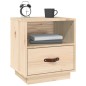vidaXL Nachttisch 40x34x45 cm Massivholz Kiefer vidaXL Nachttisch 40x34x45 cm Massivholz Kiefer