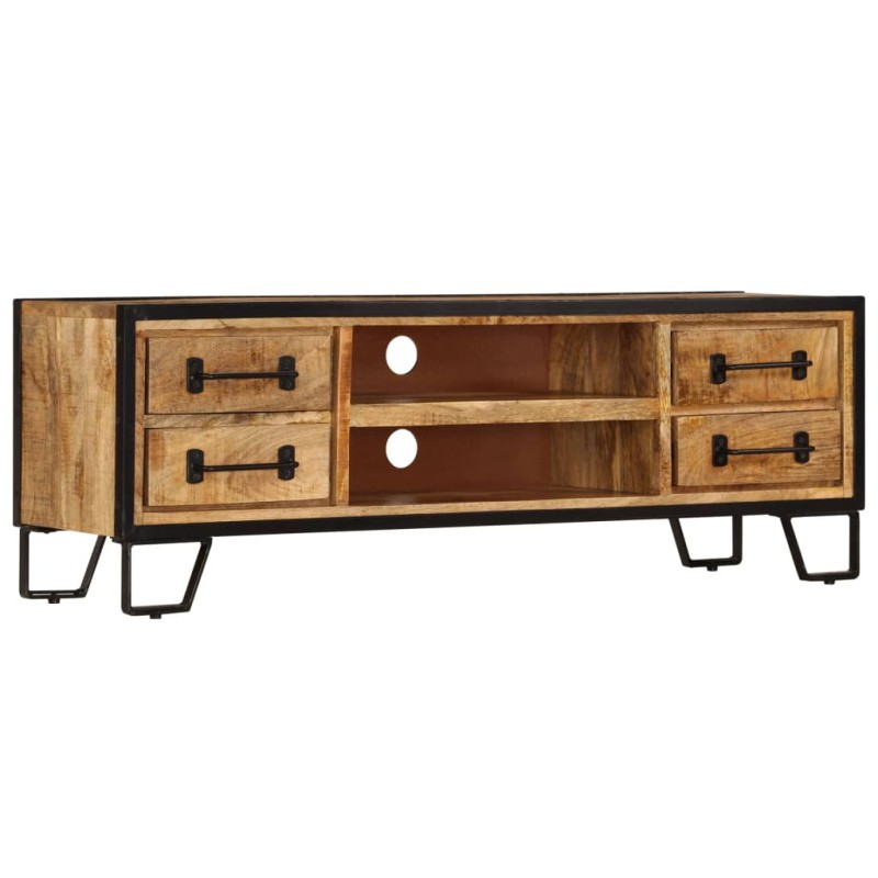 vidaXL TV-Regal mit Schubladen 120 x 30 x 40 cm Massivholz Mango vidaXL TV-Regal mit Schubladen 120 x 30 x 40 cm Massivholz Mango