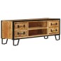 vidaXL TV-Regal mit Schubladen 120 x 30 x 40 cm Massivholz Mango vidaXL TV-Regal mit Schubladen 120 x 30 x 40 cm Massivholz Mango