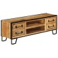 vidaXL TV-Regal mit Schubladen 120 x 30 x 40 cm Massivholz Mango vidaXL TV-Regal mit Schubladen 120 x 30 x 40 cm Massivholz Mango