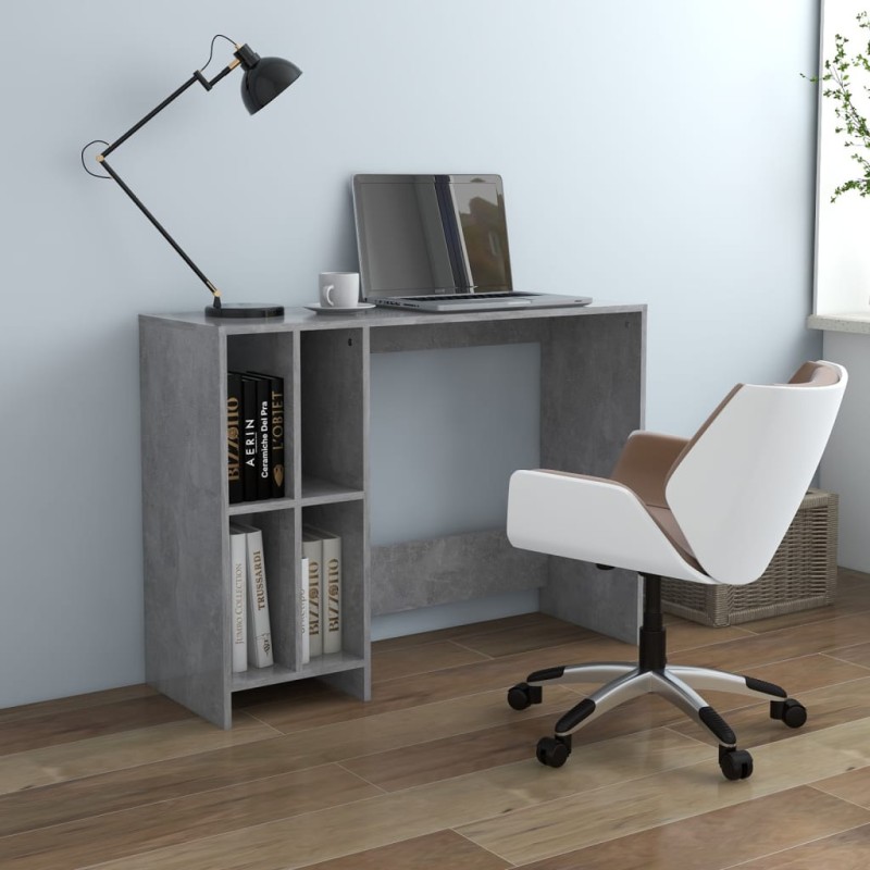 vidaXL Computertisch Betongrau 102,5x35x75 cm Holzwerkstoff vidaXL Computertisch Betongrau 102,5x35x75 cm Holzwerkstoff